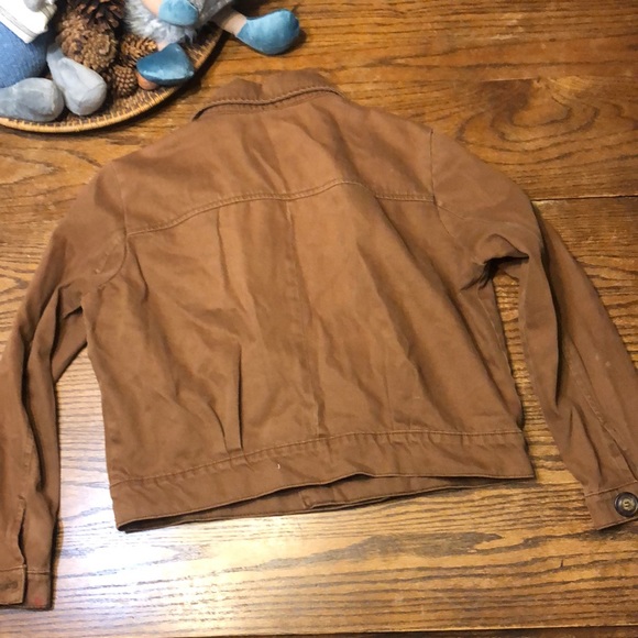 Free people canvas rusty brown utility jacket - Picture 6 of 8